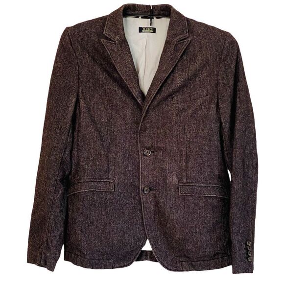 Closed Brown Wool Tweed Look Tailored Two Button Blazer Sz IT 48/US 10 - Picture 11 of 11